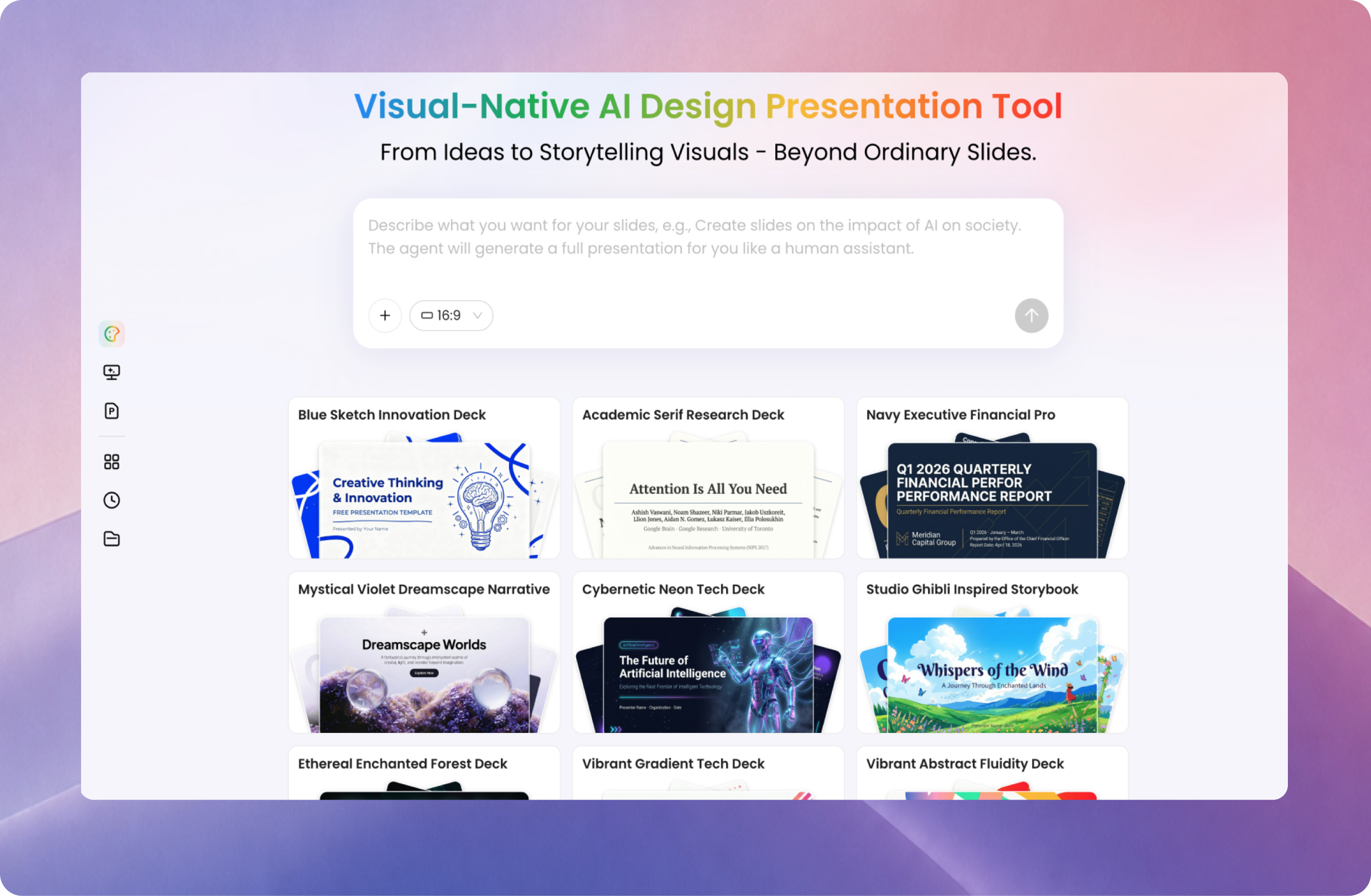 AI presentation editor preview