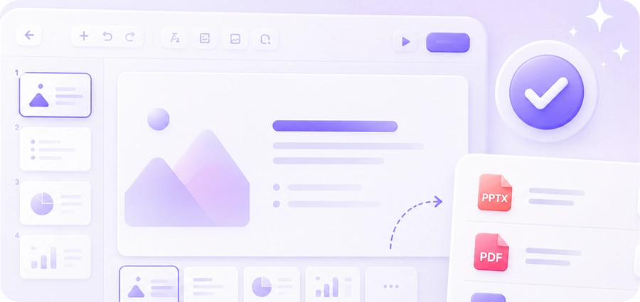 Review and export a Word-converted PPT presentation